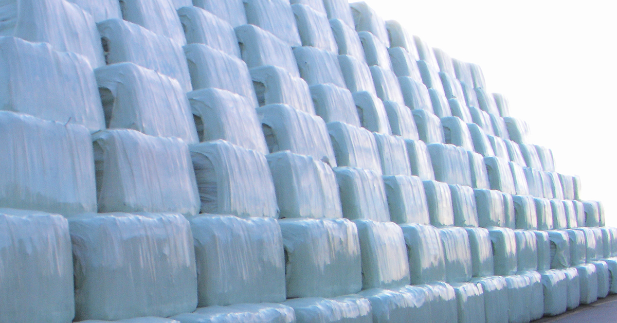 wrapped bales storage