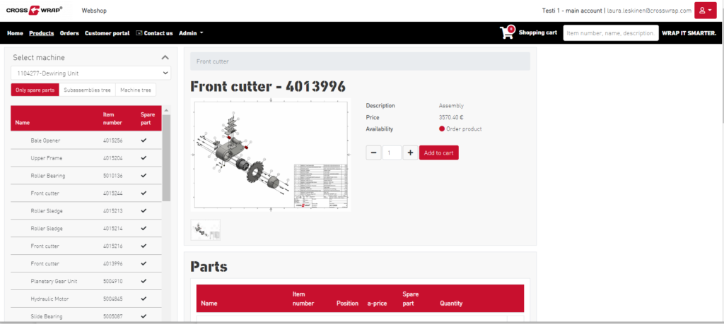 Cross Wrap Smart_spare parts