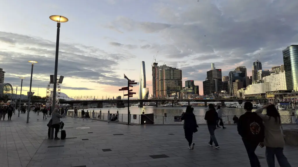 In immagine: Una vista sul porto australiano