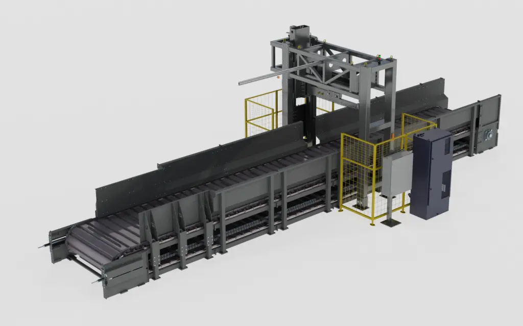 Taglierina lineare Immagine 3D che mostra il concetto di taglierina a filo