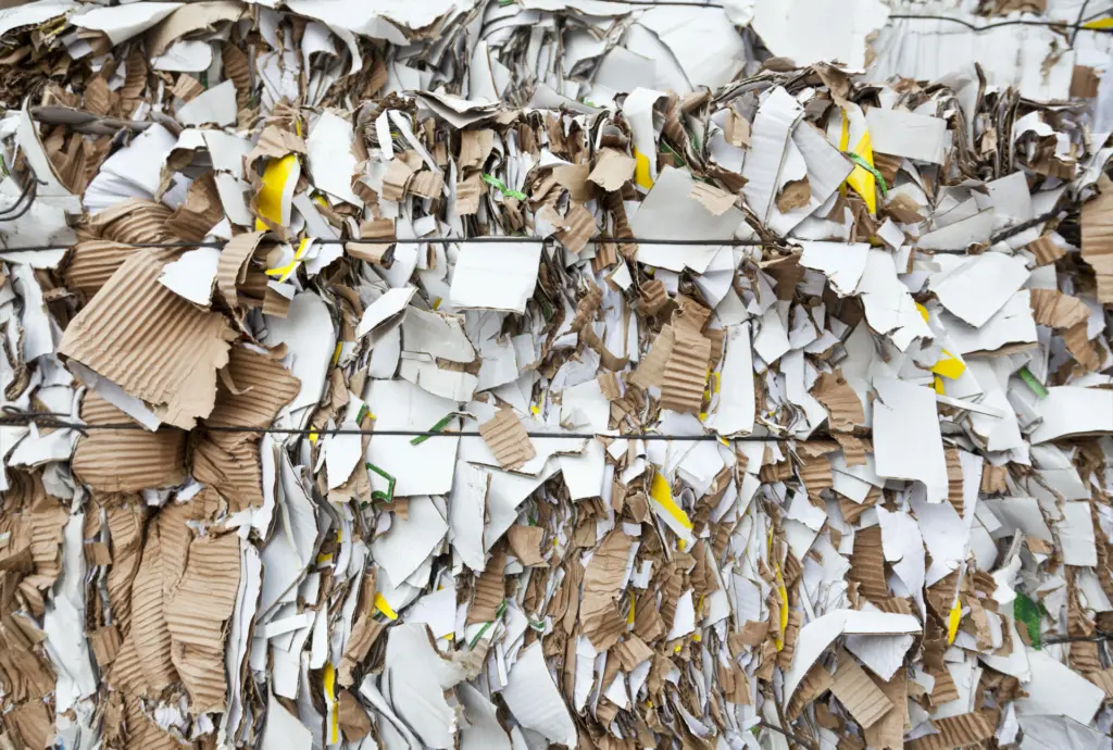 On Image: Waste paper bale